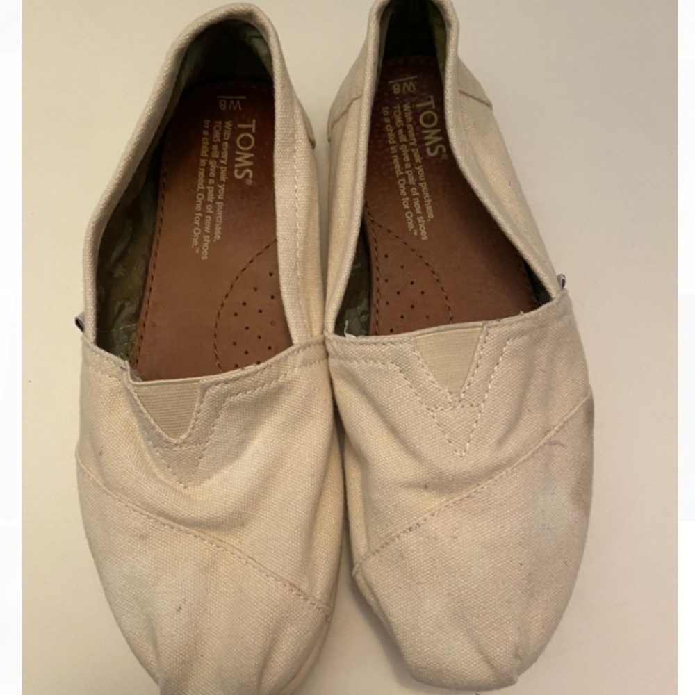 TOMS Beige‎ / White Shoes